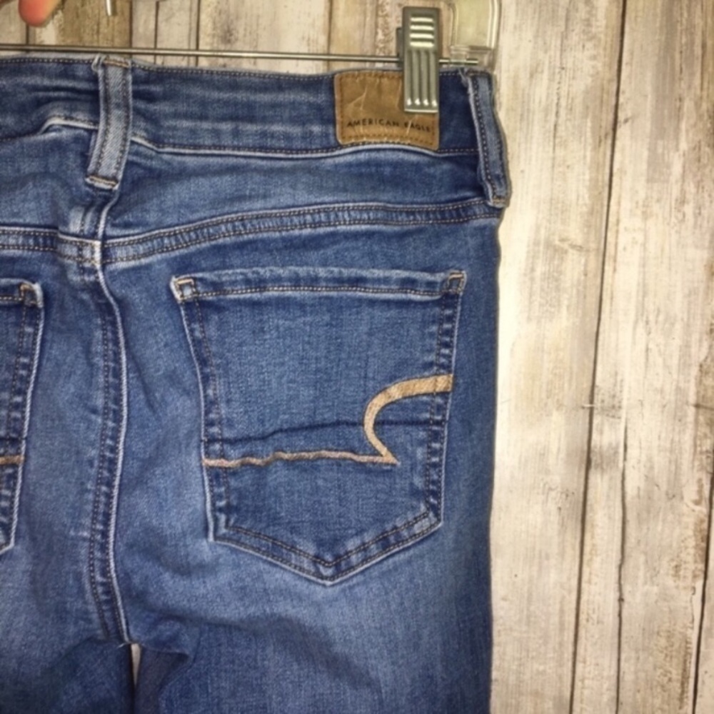 American Eagle Medium Wash Ne(x)t Level Stretch Jegging - Picture 5 of 6
